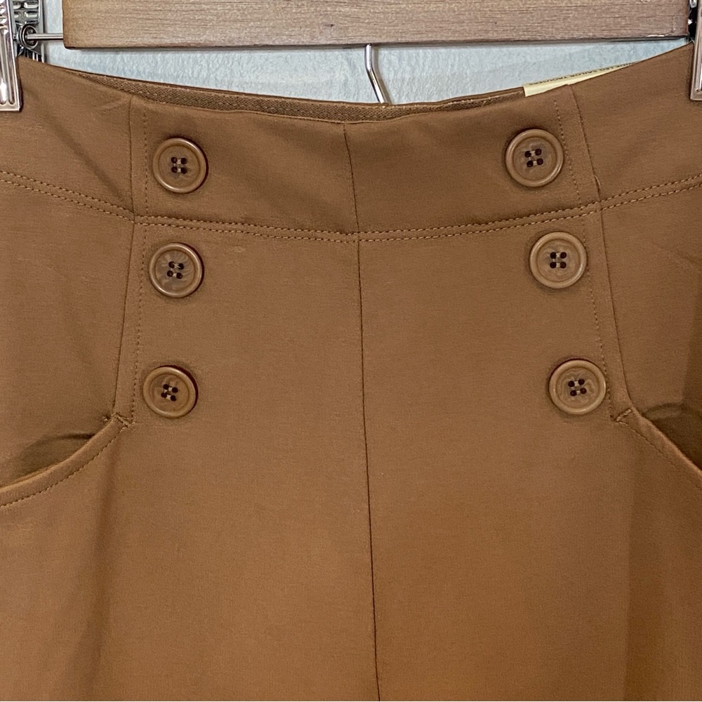 Max Studio London Chocolate Wide-Leg Sailor Womens Pants Trousers | Size S - Picture 5 of 12